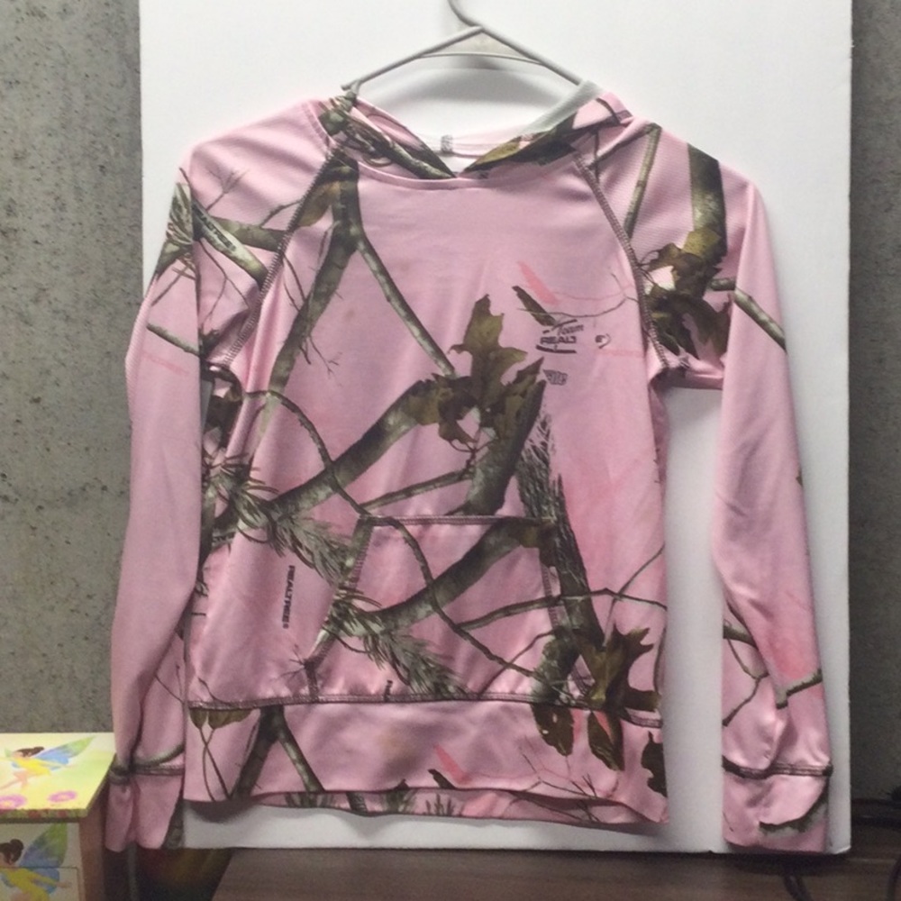 Girls 10-12 camouflage hoodie